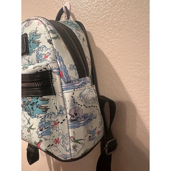 Loungefly Disney Peter Pan Map Mini Backpack - BoxLunch Exclusive Hook Pirates - Picture 5 of 13